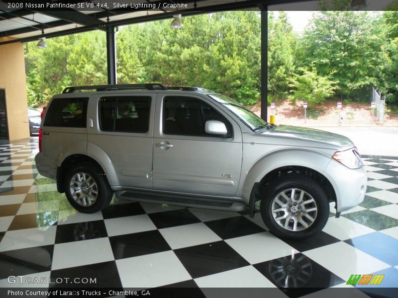 Silver Lightning / Graphite 2008 Nissan Pathfinder SE V8 4x4