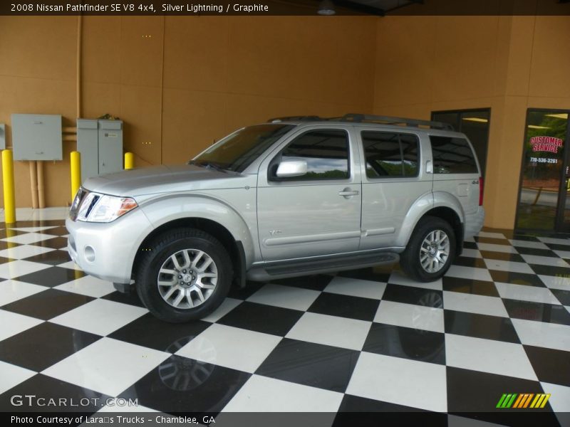 Silver Lightning / Graphite 2008 Nissan Pathfinder SE V8 4x4