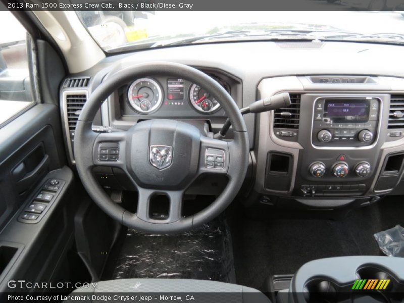 Black / Black/Diesel Gray 2013 Ram 1500 Express Crew Cab