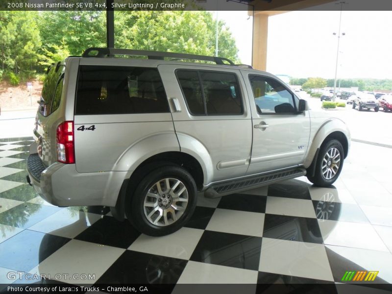 Silver Lightning / Graphite 2008 Nissan Pathfinder SE V8 4x4