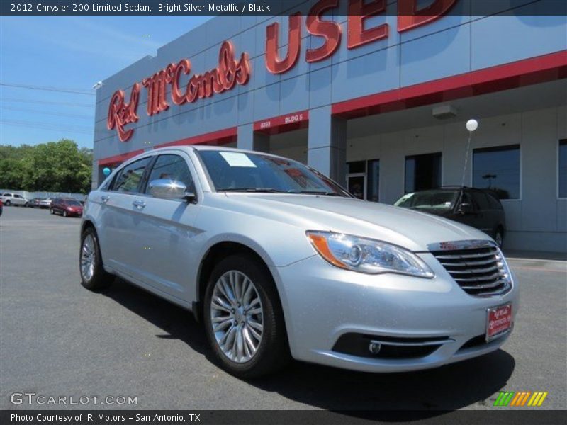 Bright Silver Metallic / Black 2012 Chrysler 200 Limited Sedan