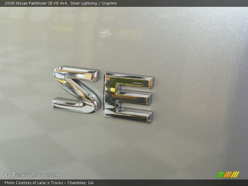 Silver Lightning / Graphite 2008 Nissan Pathfinder SE V8 4x4