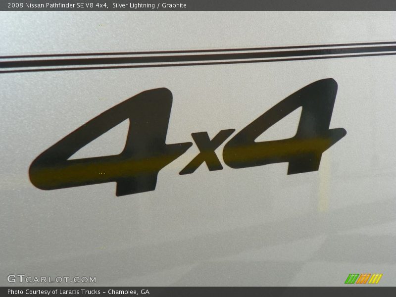 Silver Lightning / Graphite 2008 Nissan Pathfinder SE V8 4x4