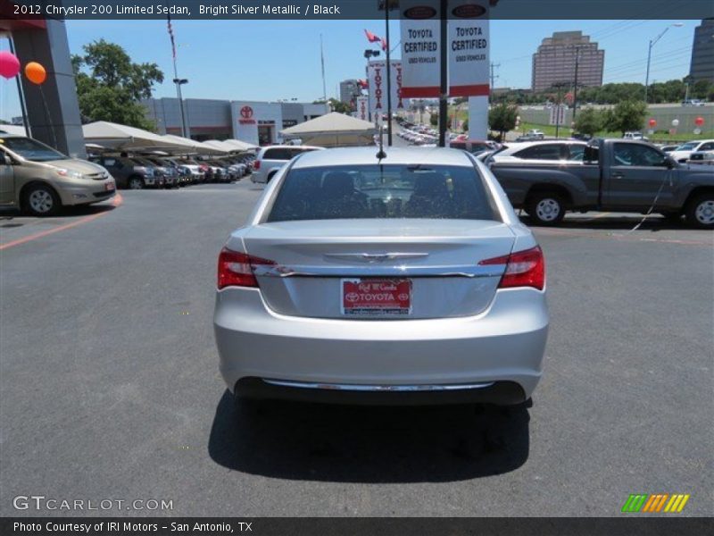 Bright Silver Metallic / Black 2012 Chrysler 200 Limited Sedan
