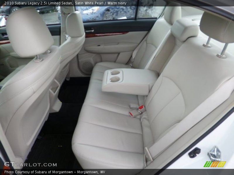 Satin White Pearl / Warm Ivory 2010 Subaru Legacy 2.5i Limited Sedan