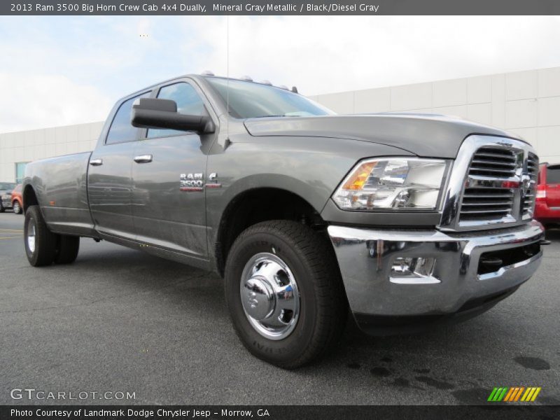 Mineral Gray Metallic / Black/Diesel Gray 2013 Ram 3500 Big Horn Crew Cab 4x4 Dually