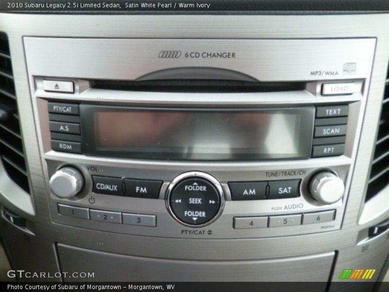 Satin White Pearl / Warm Ivory 2010 Subaru Legacy 2.5i Limited Sedan