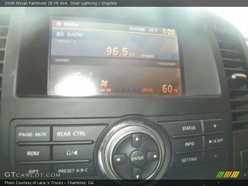 Silver Lightning / Graphite 2008 Nissan Pathfinder SE V8 4x4