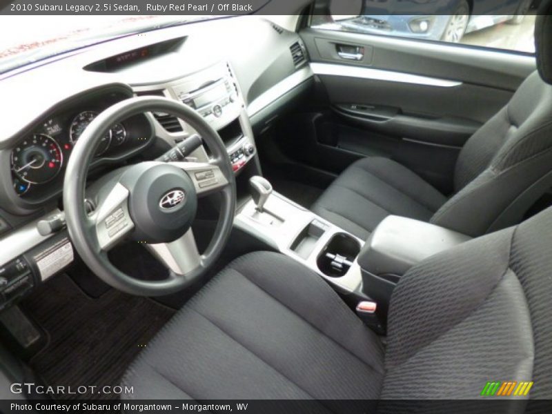 Ruby Red Pearl / Off Black 2010 Subaru Legacy 2.5i Sedan