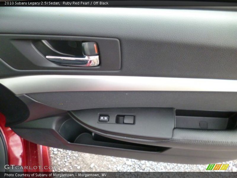 Ruby Red Pearl / Off Black 2010 Subaru Legacy 2.5i Sedan