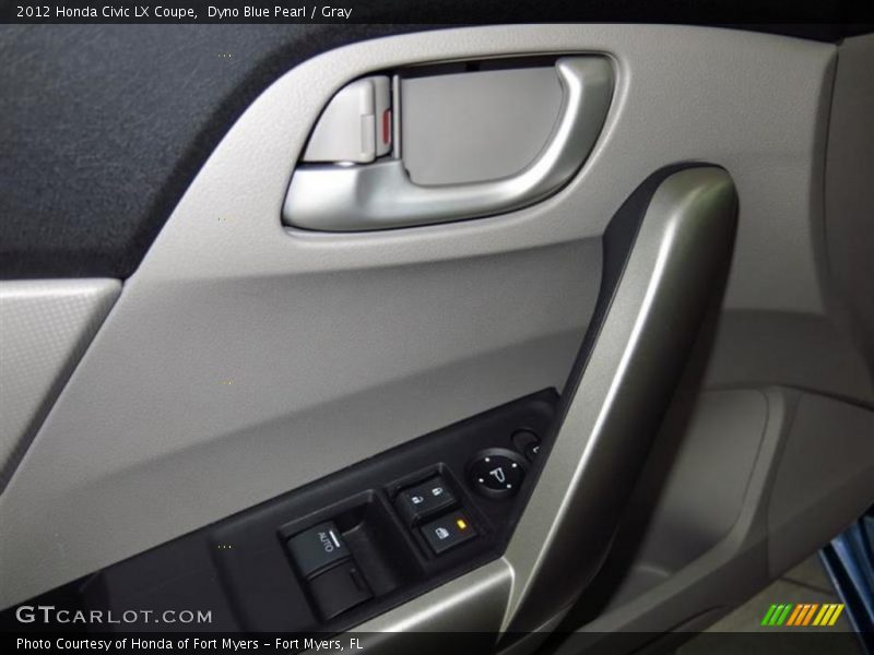 Dyno Blue Pearl / Gray 2012 Honda Civic LX Coupe