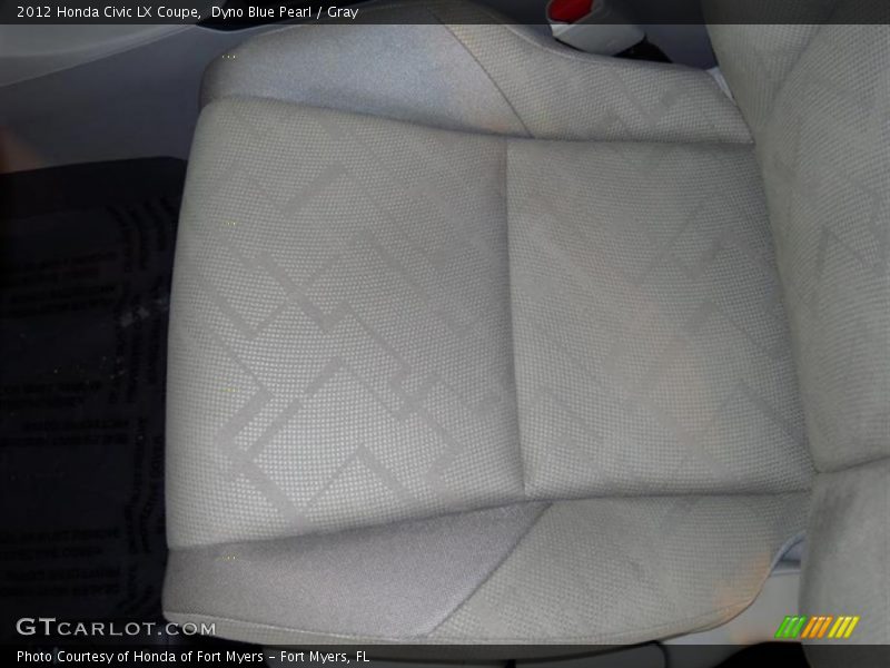 Dyno Blue Pearl / Gray 2012 Honda Civic LX Coupe