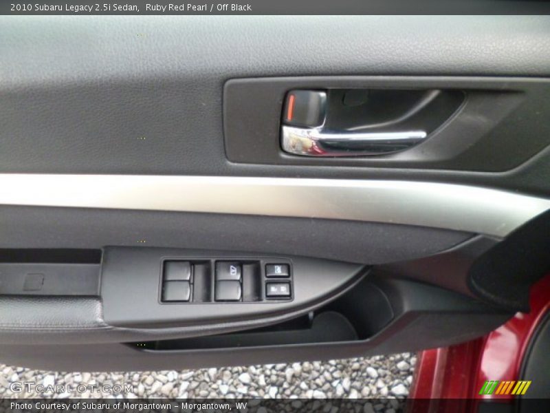 Ruby Red Pearl / Off Black 2010 Subaru Legacy 2.5i Sedan