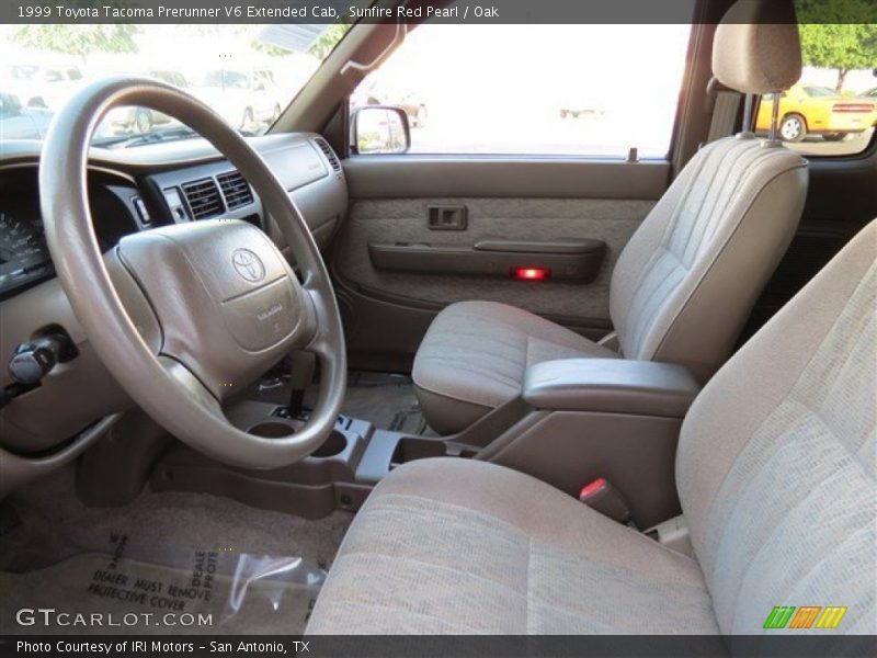 Sunfire Red Pearl / Oak 1999 Toyota Tacoma Prerunner V6 Extended Cab