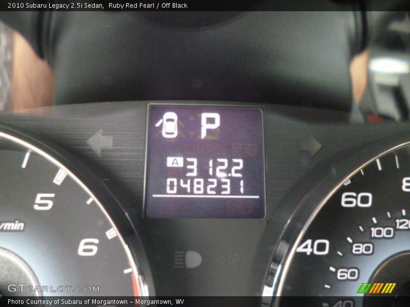 Ruby Red Pearl / Off Black 2010 Subaru Legacy 2.5i Sedan