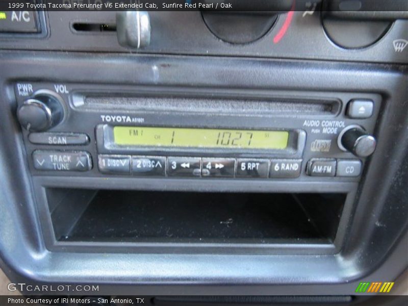 Sunfire Red Pearl / Oak 1999 Toyota Tacoma Prerunner V6 Extended Cab