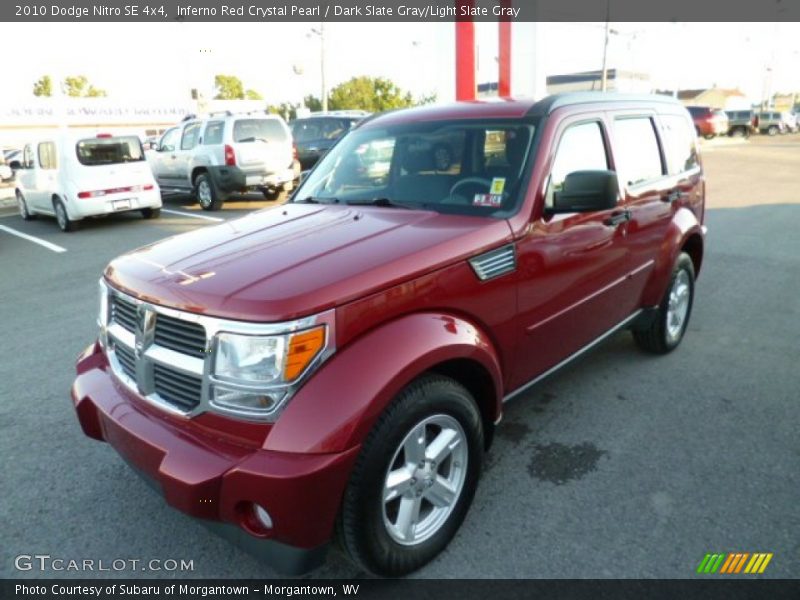 Inferno Red Crystal Pearl / Dark Slate Gray/Light Slate Gray 2010 Dodge Nitro SE 4x4