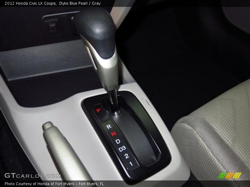 Dyno Blue Pearl / Gray 2012 Honda Civic LX Coupe