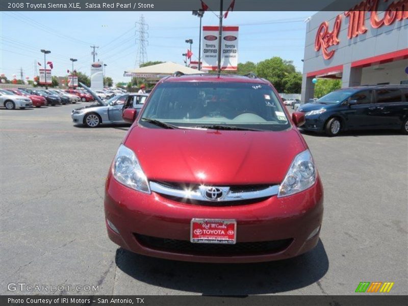 Salsa Red Pearl / Stone 2008 Toyota Sienna XLE
