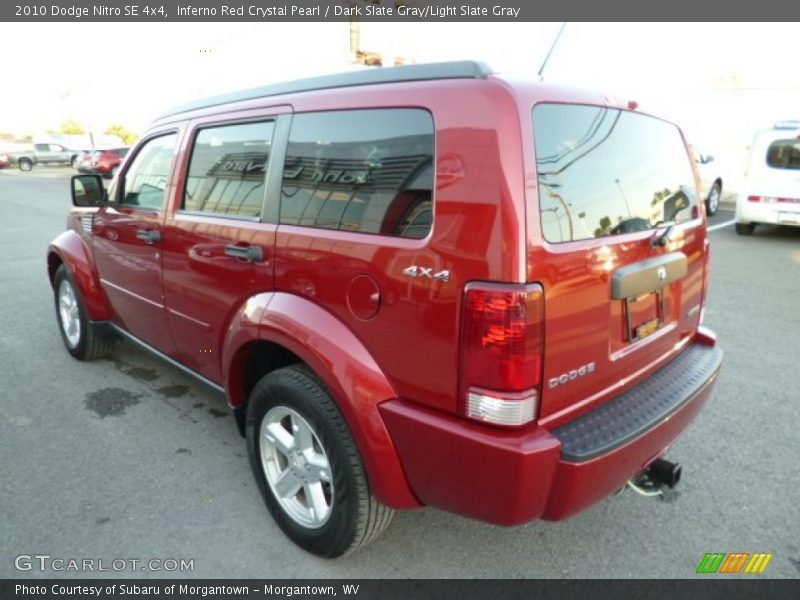 Inferno Red Crystal Pearl / Dark Slate Gray/Light Slate Gray 2010 Dodge Nitro SE 4x4