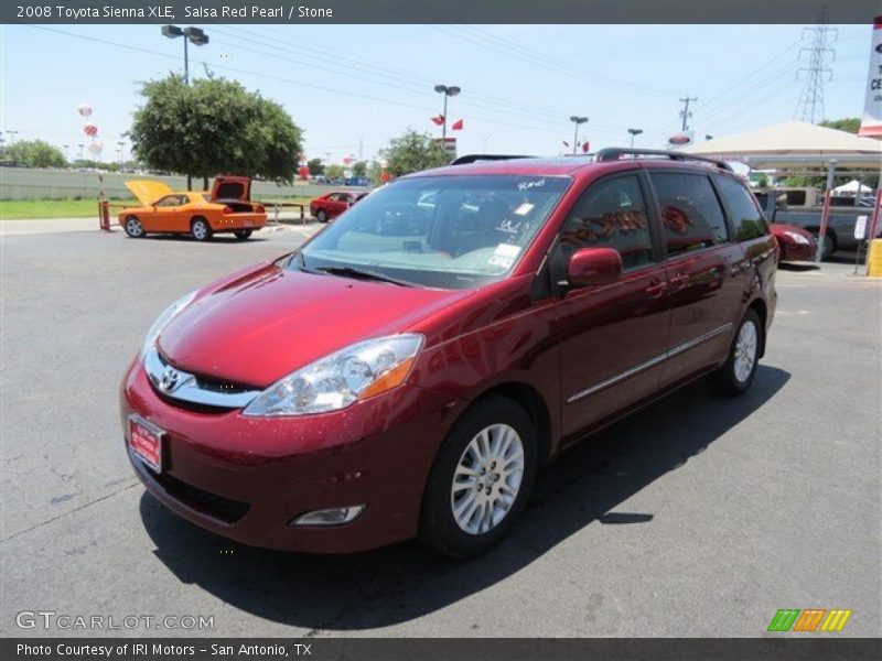 Salsa Red Pearl / Stone 2008 Toyota Sienna XLE
