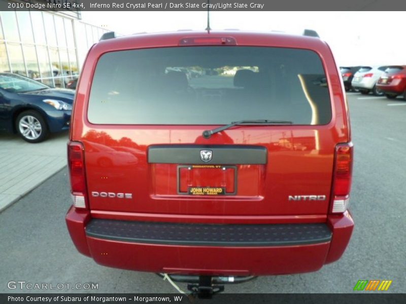 Inferno Red Crystal Pearl / Dark Slate Gray/Light Slate Gray 2010 Dodge Nitro SE 4x4
