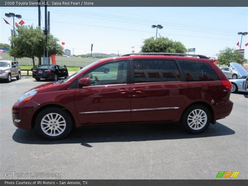 Salsa Red Pearl / Stone 2008 Toyota Sienna XLE
