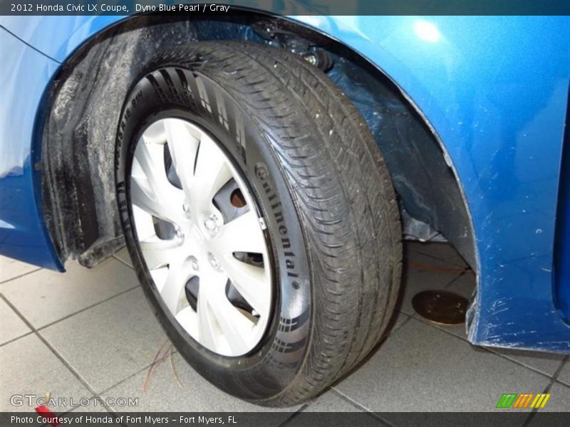 Dyno Blue Pearl / Gray 2012 Honda Civic LX Coupe