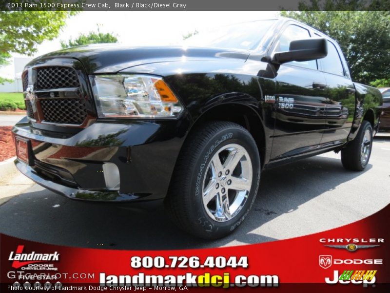 Black / Black/Diesel Gray 2013 Ram 1500 Express Crew Cab