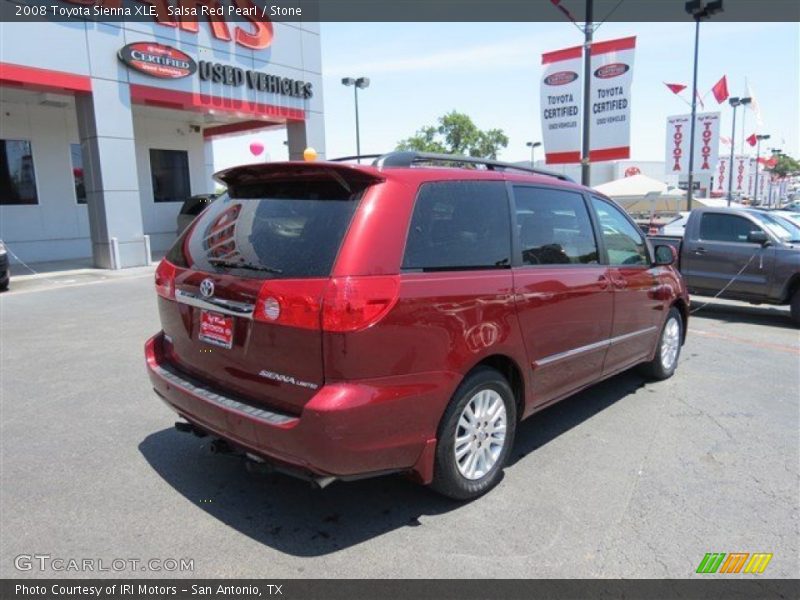 Salsa Red Pearl / Stone 2008 Toyota Sienna XLE