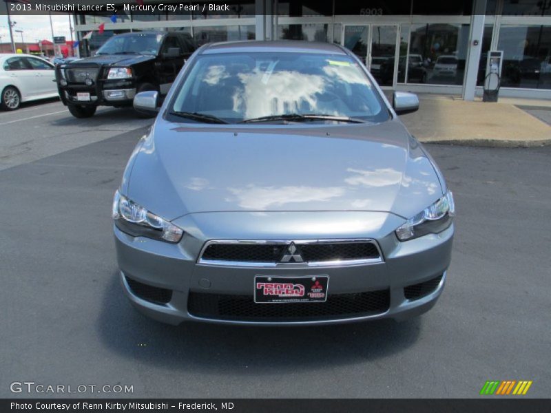 Mercury Gray Pearl / Black 2013 Mitsubishi Lancer ES