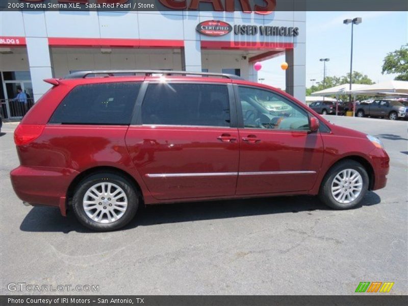 Salsa Red Pearl / Stone 2008 Toyota Sienna XLE