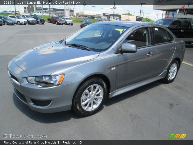 Mercury Gray Pearl / Black 2013 Mitsubishi Lancer ES