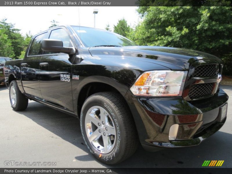 Black / Black/Diesel Gray 2013 Ram 1500 Express Crew Cab