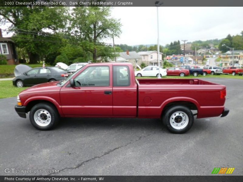  2003 S10 Extended Cab Dark Cherry Red Metallic
