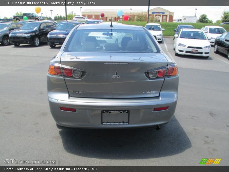 Mercury Gray Pearl / Black 2013 Mitsubishi Lancer ES