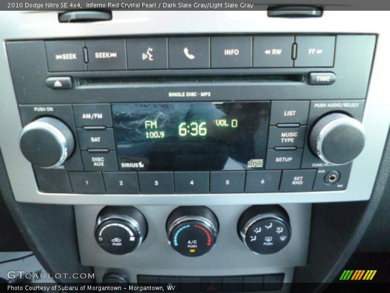 Inferno Red Crystal Pearl / Dark Slate Gray/Light Slate Gray 2010 Dodge Nitro SE 4x4