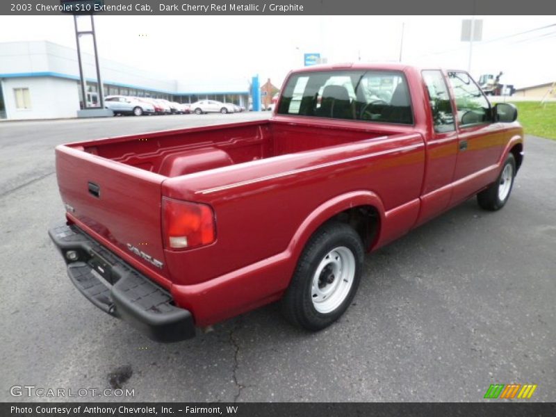Dark Cherry Red Metallic / Graphite 2003 Chevrolet S10 Extended Cab