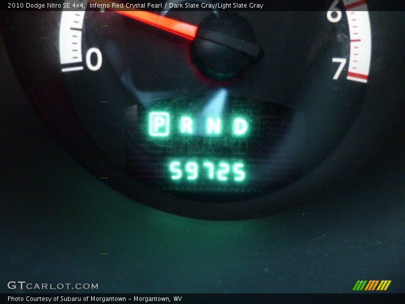 Inferno Red Crystal Pearl / Dark Slate Gray/Light Slate Gray 2010 Dodge Nitro SE 4x4