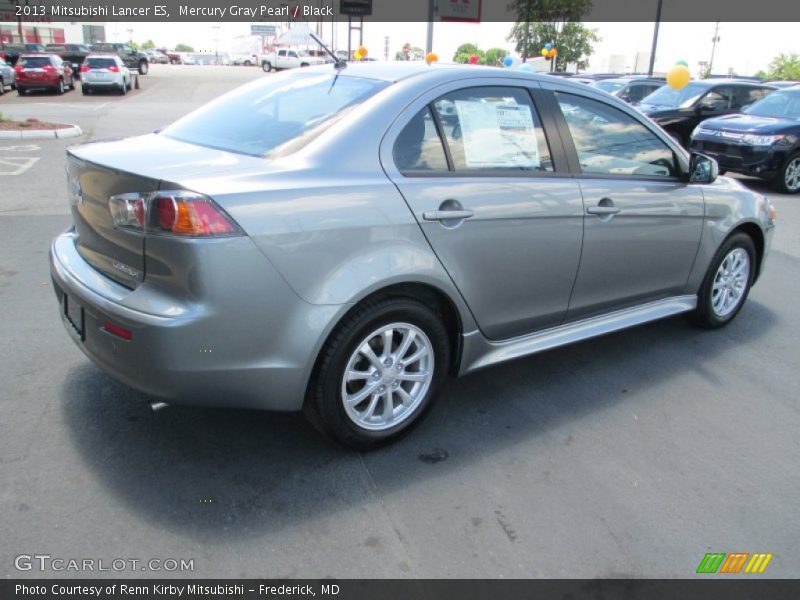 Mercury Gray Pearl / Black 2013 Mitsubishi Lancer ES