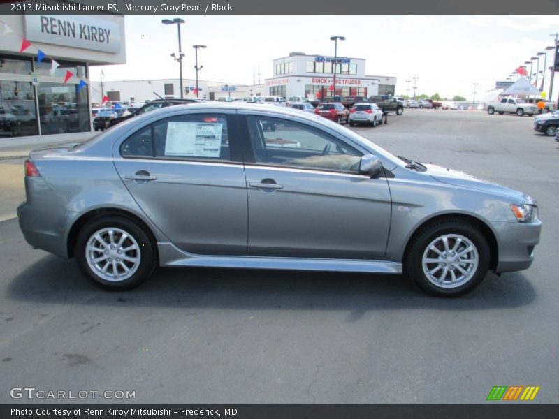 Mercury Gray Pearl / Black 2013 Mitsubishi Lancer ES