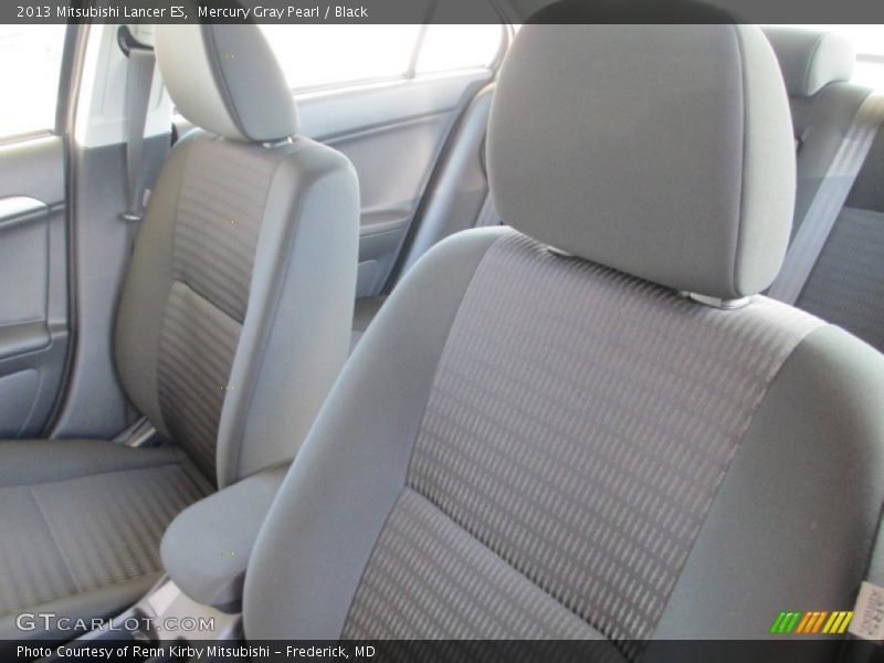 Mercury Gray Pearl / Black 2013 Mitsubishi Lancer ES