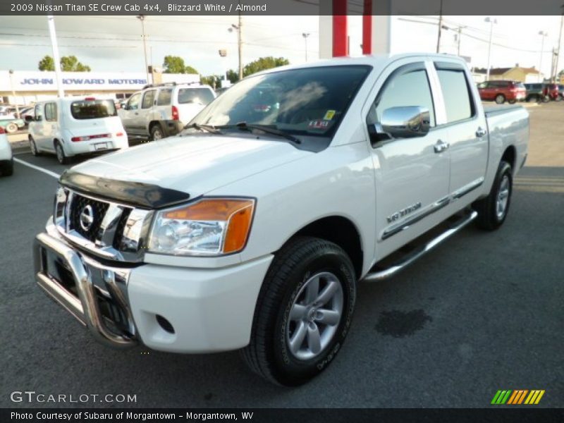 Blizzard White / Almond 2009 Nissan Titan SE Crew Cab 4x4