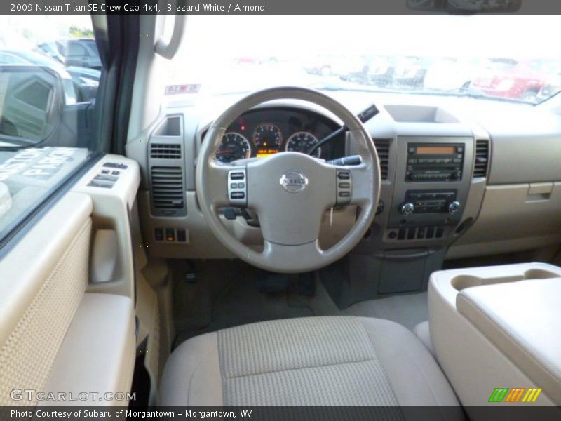 Blizzard White / Almond 2009 Nissan Titan SE Crew Cab 4x4