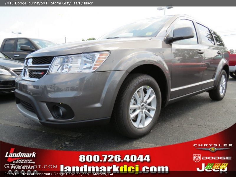 Storm Gray Pearl / Black 2013 Dodge Journey SXT