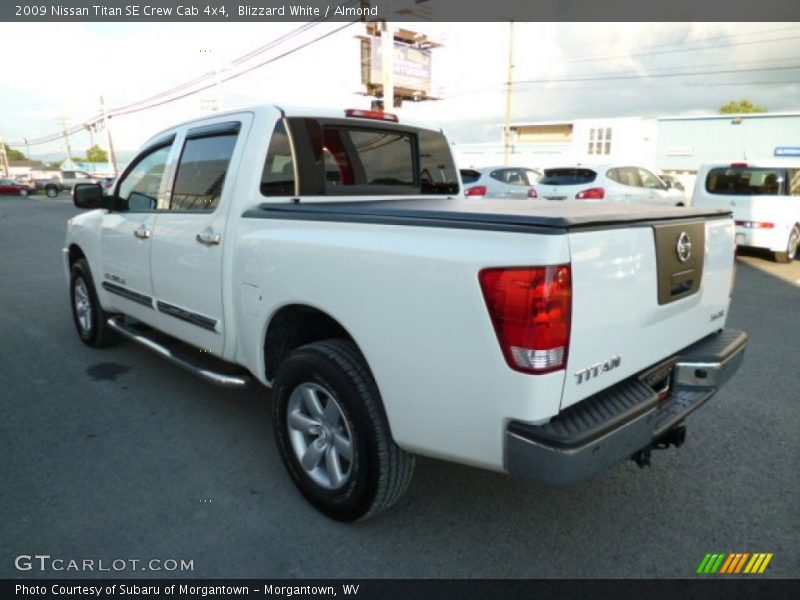 Blizzard White / Almond 2009 Nissan Titan SE Crew Cab 4x4