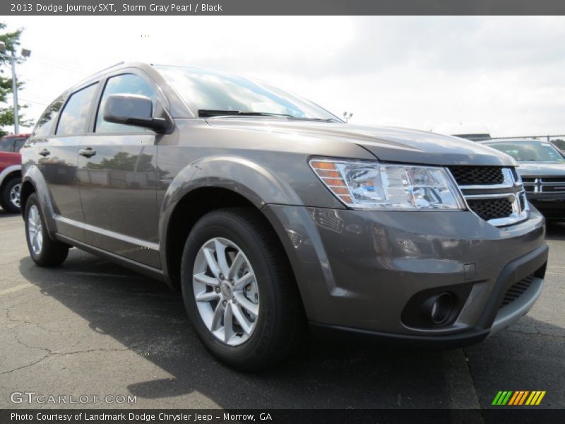 Storm Gray Pearl / Black 2013 Dodge Journey SXT