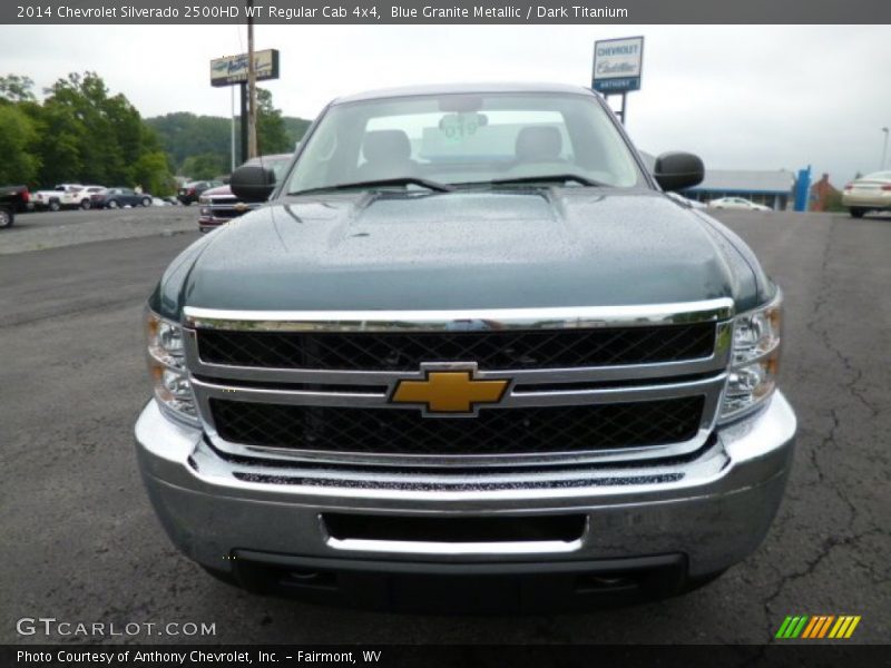 Blue Granite Metallic / Dark Titanium 2014 Chevrolet Silverado 2500HD WT Regular Cab 4x4