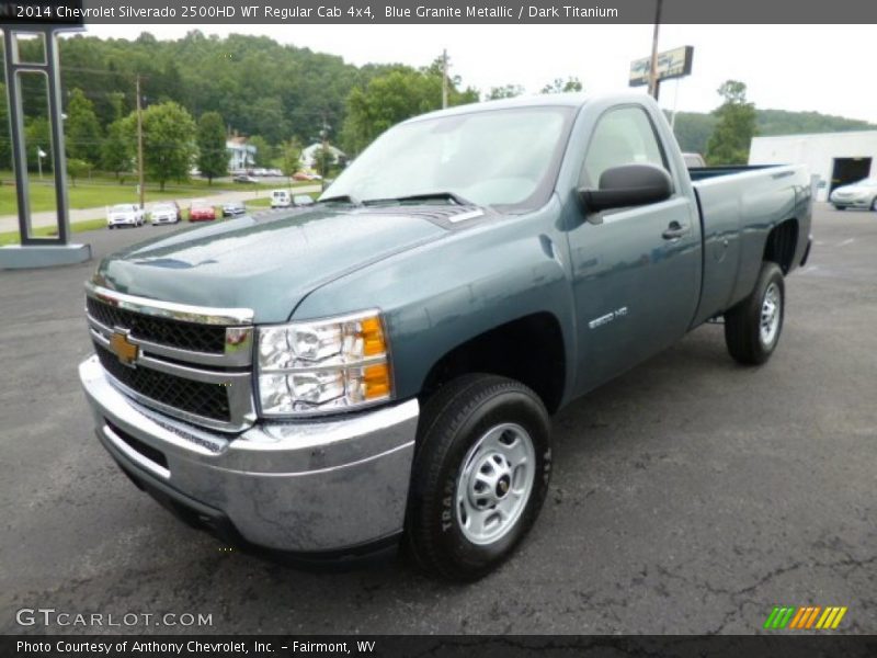 Blue Granite Metallic / Dark Titanium 2014 Chevrolet Silverado 2500HD WT Regular Cab 4x4