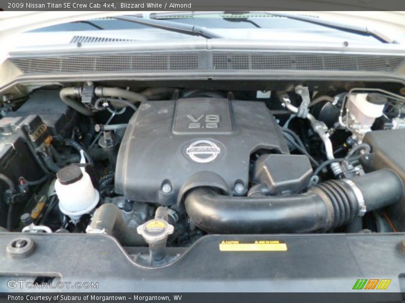 Blizzard White / Almond 2009 Nissan Titan SE Crew Cab 4x4